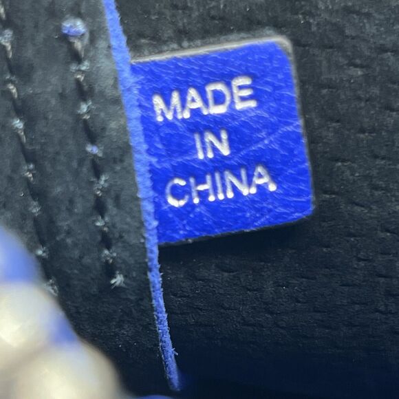 BOTKIER NEW YORK Soho Clutch Pebbled Leather Wristlet Zipper Electric Blue NEW - Picture 12 of 12